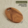 Walnut Solid Oval 30x20x2cm