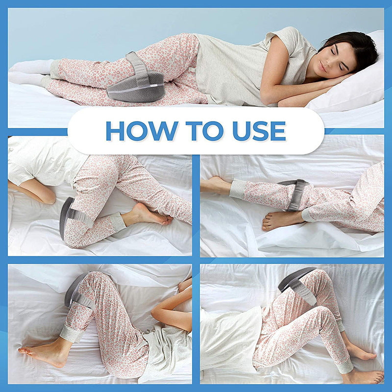 Memory Foam Knee Pillow | in-use moment