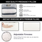 J-shaped pregnant woman pillow support