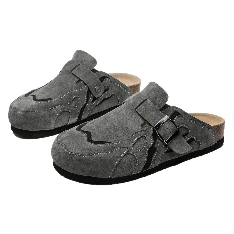 Thick Sole Retro Slip-On Half Slippers Soft Sole Spring Summer
