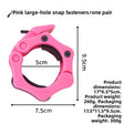 Pink large hole buckle pair