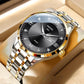 Men's quartz watch worn on the wrist in daily use