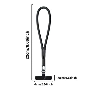 Universal Adjustable Mobile Phone Lanyard Short Wrist Strap with Self-Locking Anti-Drop Design Durable Polyester Phone Strap
