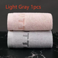 Five color options of the embroidered cotton hand towel laid out together