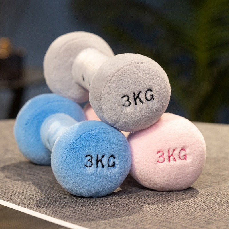 Creative Dumbbell Kettlebell Plush Toy