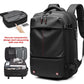 Vacuum Travel Backpack | compressed 56L state side by side