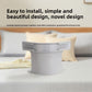 Detail of the rigid plastic build and ribbed non slip base of the holder