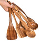 Teak Wood Seven-Piece Kitchen Utensil Set