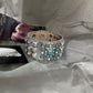 Punk Rhinestone Snap Leather Bracelet