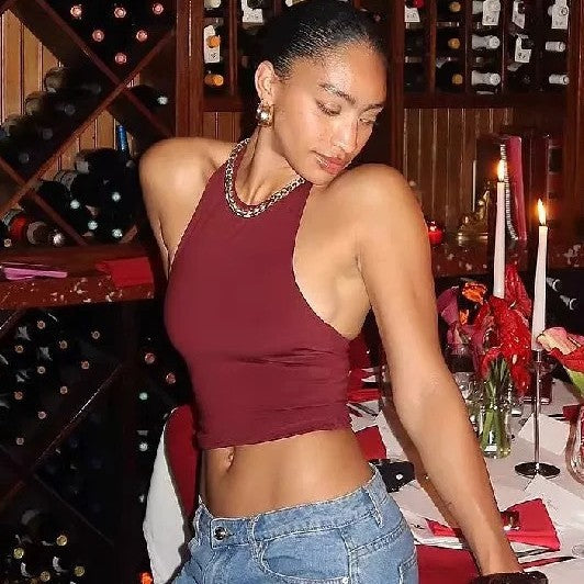 Womens Halter Neck Yoga Set with High Waist Shorts