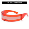 C6 Red Frame White Mirror