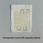 Sealed sachet of thirty round hydrocolloid discs marked at eight, ten, twelve and fourteen mm