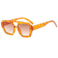 Close up scale reference of the polygonal frame and tinted lenses