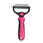 Pet comb version shown with a separate long pin needle comb for a finishing pass