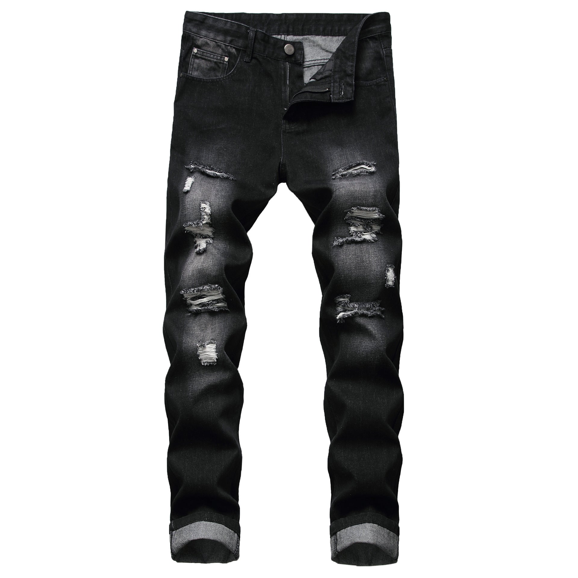 Men's Straight Fit Denim Jeans | context with companion items