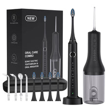 Sonic Electric Toothbrush and Water Flosser Set Two-In-One Oral Care Kit