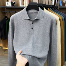 Collared Long Sleeve Knit Shirt