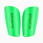 Green hard shin guard plates printed SPORTS on a white background, Green Guard option, size Adult L