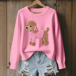 Womens 3D print knit look pullover tops shown in ten animal motif designs, product photo