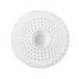 Round hair filter white