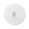 Round hair filter white