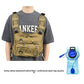 Chest pack shown with the sternum strap unclipped and straps loosened