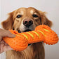 A bright rolling cat ball for dogs and cats, part of a soft rubber pet toy assortment