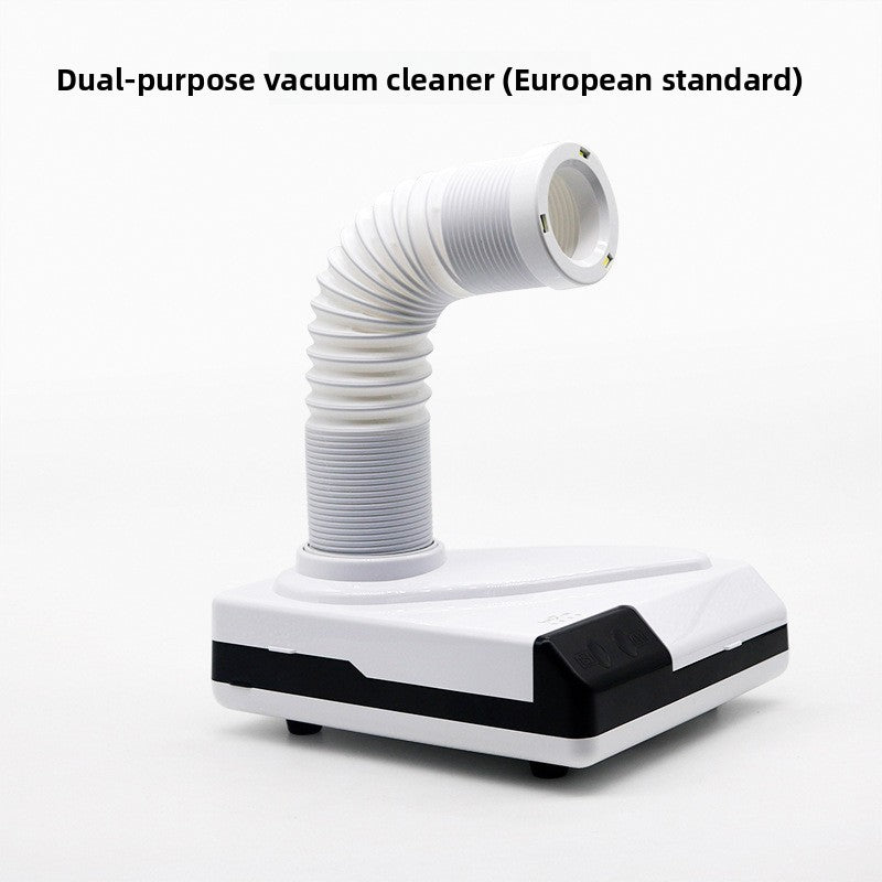 Specification panel of the 60 W desktop dust collector with 52.45 CFM airflow