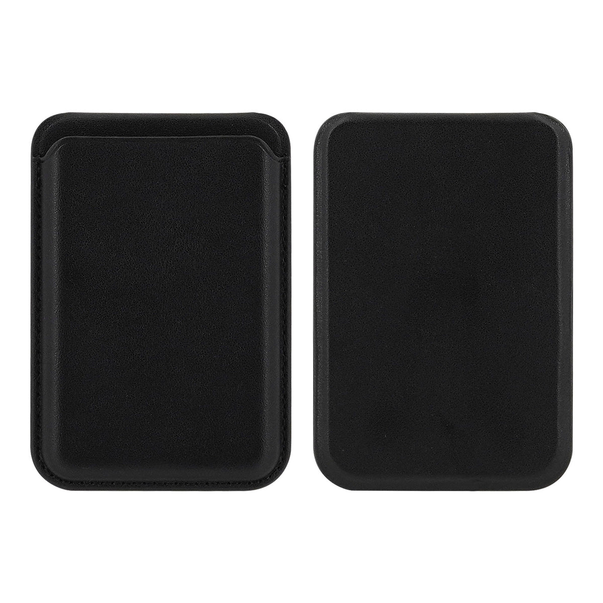 Card holder propping a phone at an angle as a stand