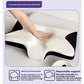 Front view of the butterfly memory foam neck pillow showing the central head dip
