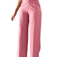 High waist straight leg pant worn in a relaxed everyday setting