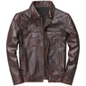 Brown, Notch Lapel, Quilted / 2XL | US 44 / EU 54