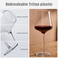 2/4/6PCS Set Unbreakable Plastic Wine Glass High Quality Goblet Transparent Tritan Plastic Wine Juice Drink Cup Party