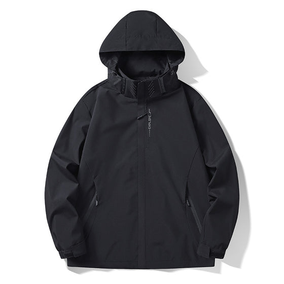 Mens Windproof Waterproof Hooded Jacket