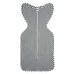 Pure cotton baby swaddle sleeping bag in soft studio light, full sleeveless view