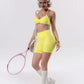 Women's High-Waisted Yoga Sports Bra and Shorts