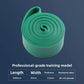 Green flat TPE resistance exercise band, 45 mm width level