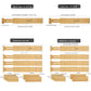 Retractable Bamboo Drawer Dividers Organizer