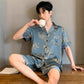 Full mens ice silk pajama collection lineup