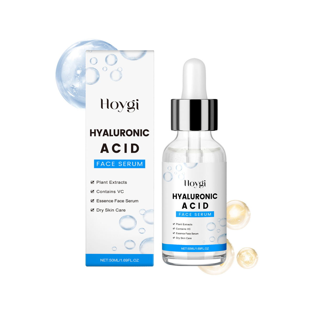 Hyaluronic Acid Serum Skin Moisturizer | front view product hero shot