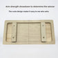 Solid wood trainer board with two grip bars and screws, caption arm strength showdown, scale design shows who wins