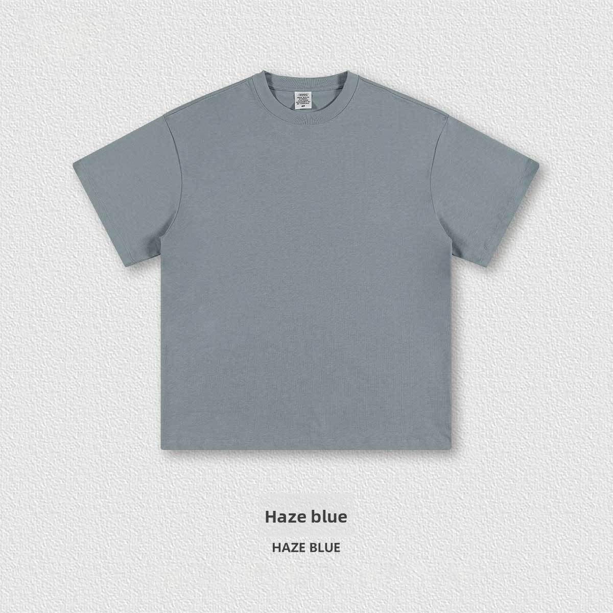 Oversized unisex heavyweight cotton crew neck short sleeve tee shown in a solid streetwear color