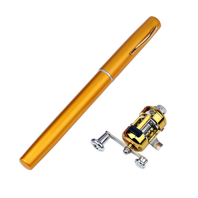 Portable Aluminum Fishing Rod with Reel