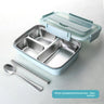 Stainless Steel 3-Compartment Blue