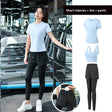 Sky Blue Short Sleeve 3pcs