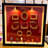 With Light / 10in Square Black Frame Red Back