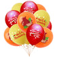 Rosh Hashanah party decoration kit with banners, balloons, and ribbon