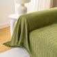 Close up of the chenille pile and herringbone pattern on the sofa cover