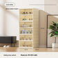 Shoe cabinet with double-row dust-proof function