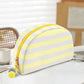 Canvas Striped Toiletry Bag